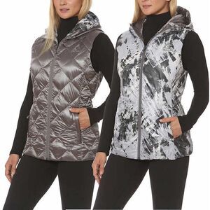 NWOT GERRY Reversible Packable Down Vest Womens M